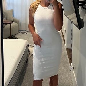 Zara White Midi Dress